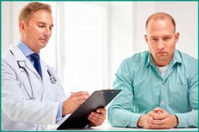 O paciente na recepción do médico